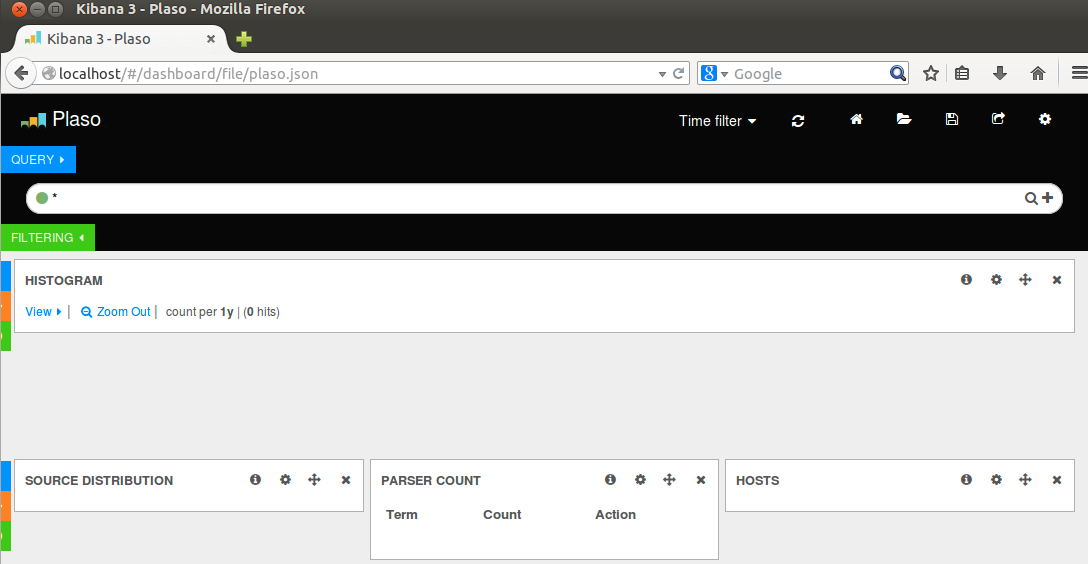Kibana for plaso