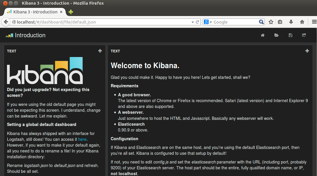 Kibana Startup